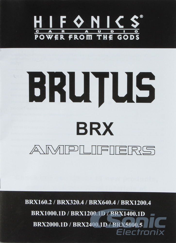 Hifonics BRX1000.1D Image 8