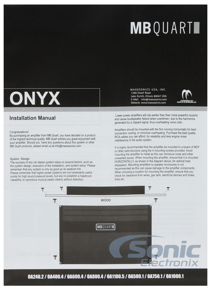 MB Quart OA800.4 (Factory Refurbished) Image 4