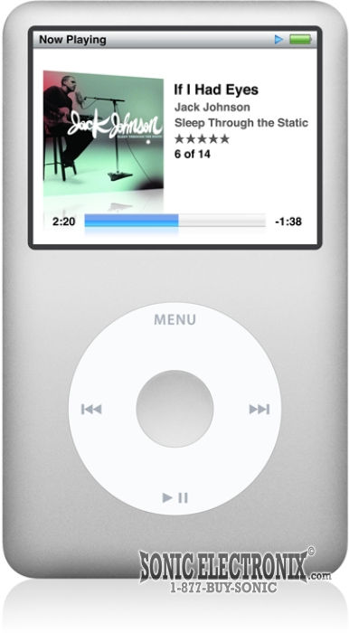 Apple iPod classic 120GB Silver (6th Generation) - MB562LL/A Image 1