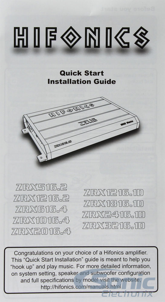 Hifonics ZRX616.4 OPEN BOX COMPLETE Image 6