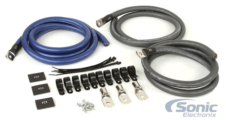 NVX XBG3PK Big 3 Kit with True 0 Gauge 100% Oxygen-Free Copper OPEN BOX Image 10