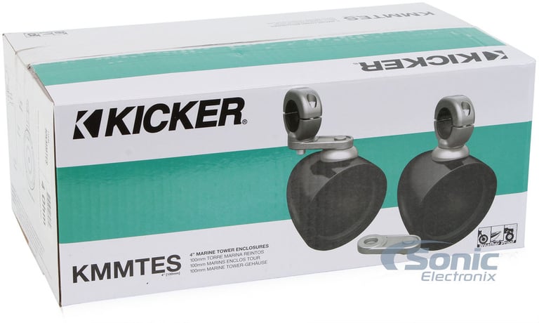 Kicker 4" 2-Way Power-Sport Speakers with Tower Enclosure Image 12