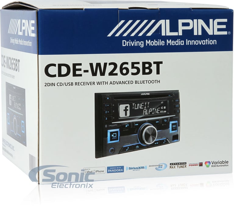 Alpine CDE-W265BT Damaged Packaging Only (New) Image 7