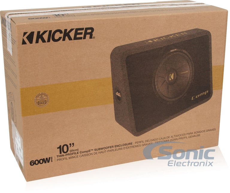 Kicker 10" 600W Loaded Subwoofer Box + Amplifier + Amp Kit Image 6