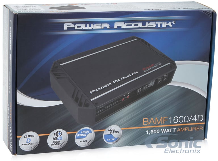 Power Acoustik 4-Channel Amplifier (BAMF1600/4D) Image 5