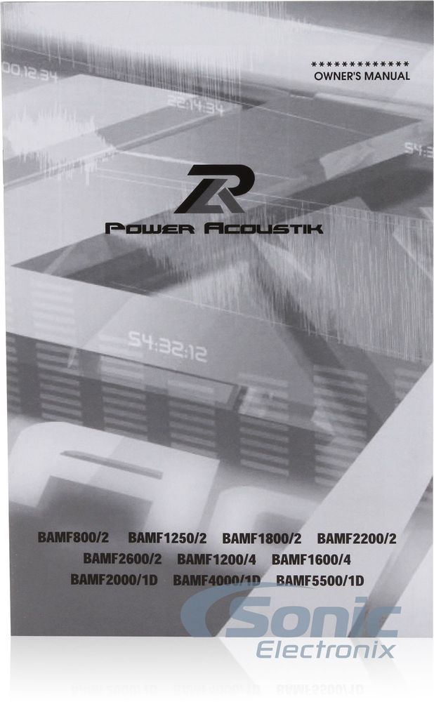 Power Acoustik BAMF-2000/1D (BAMF2000/1D) R/B Image 6