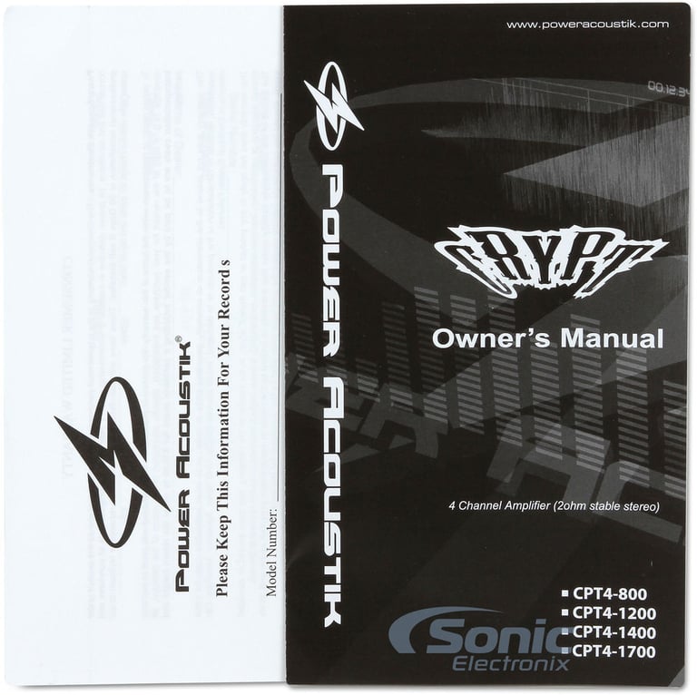 Power Acoustik CPT4-1700 Image 5