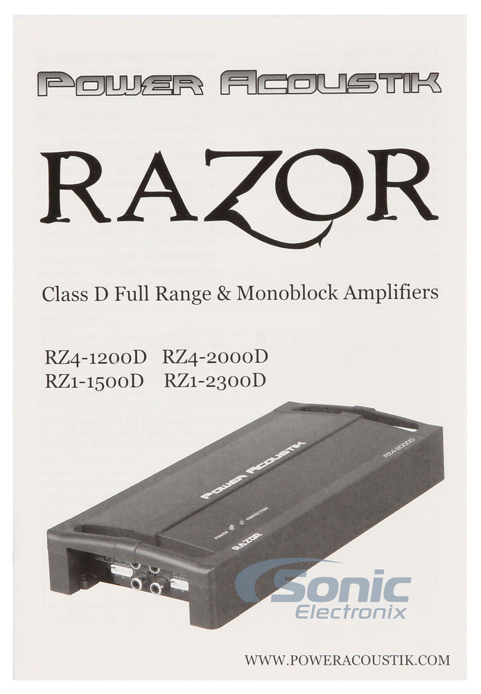 Power Acoustik RZ4-2000D Open Box Complete (Very Good, Used) Image 6