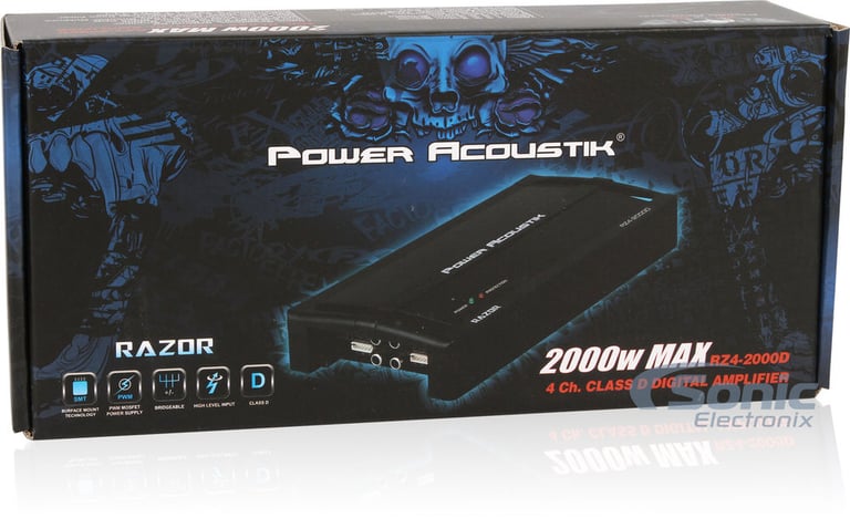 Power Acoustik RZ4-2000D Open Box Complete (Very Good, Used) Image 7