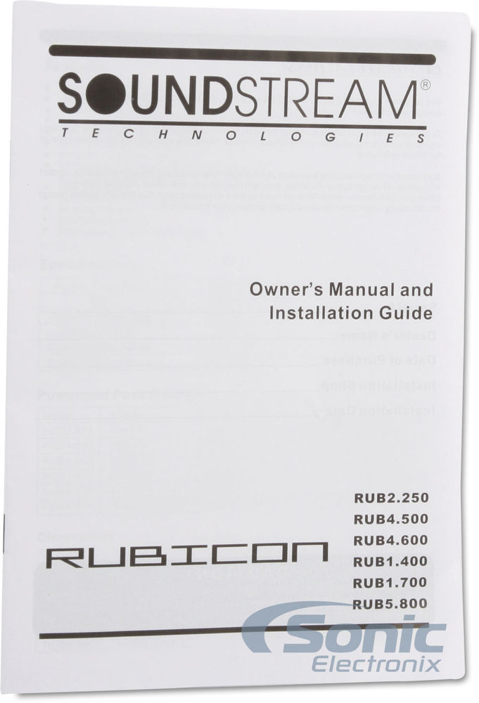 Soundstream RUB2.250 Factory Refurbished Image 5