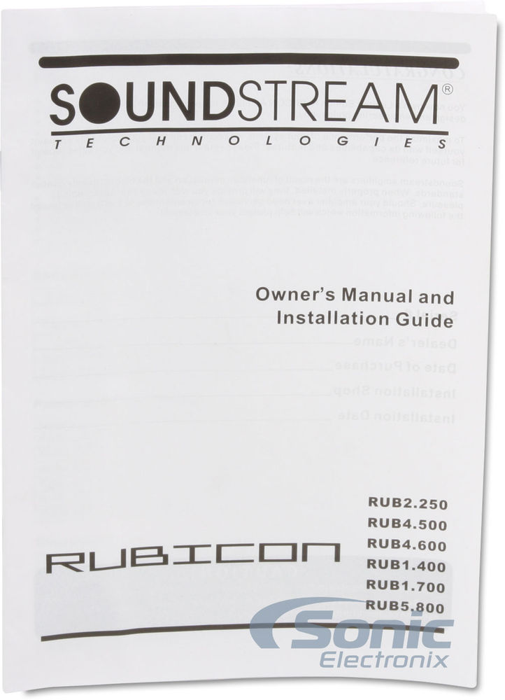 Soundstream RUB5.800 Image 5