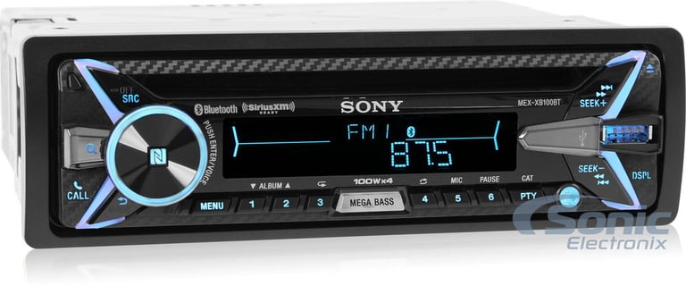 Sony MEX-XB100BT Stereo w/ Built-In 160W Amplifier!  Open Box Missing (Acceptable, Used) Image 2