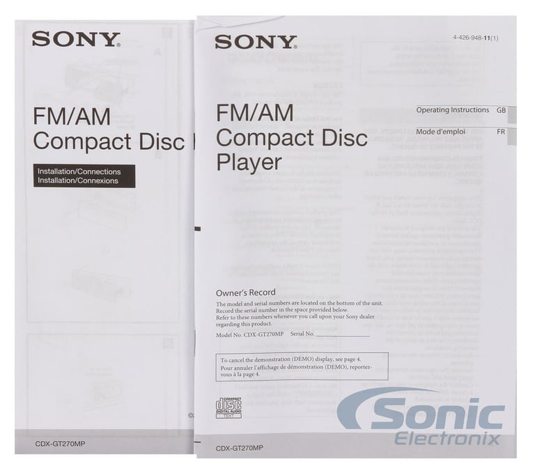 Sony CDX-GT270MP Image 8