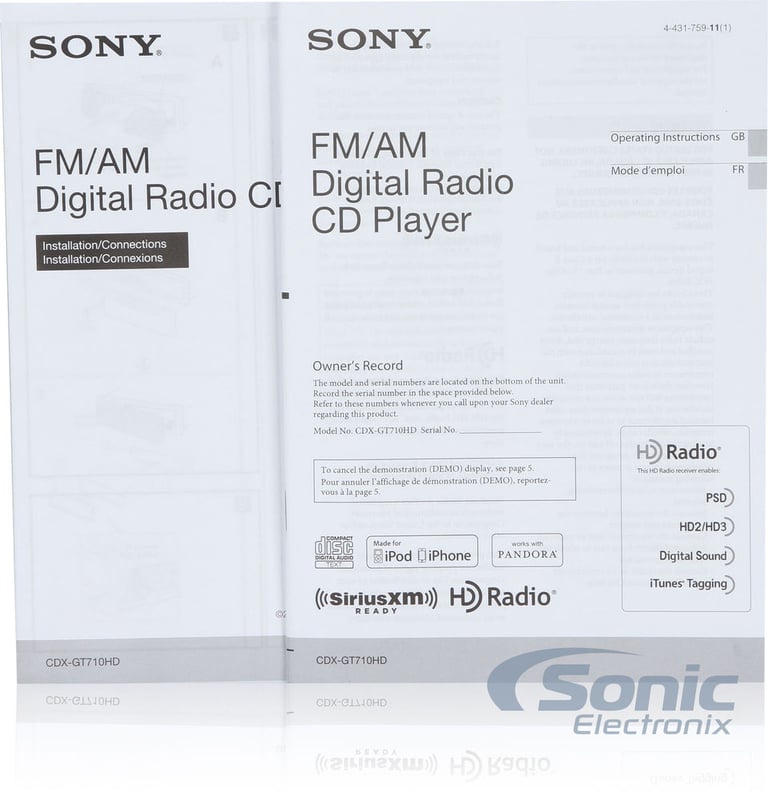 Sony CDX-GT710HD Image 7