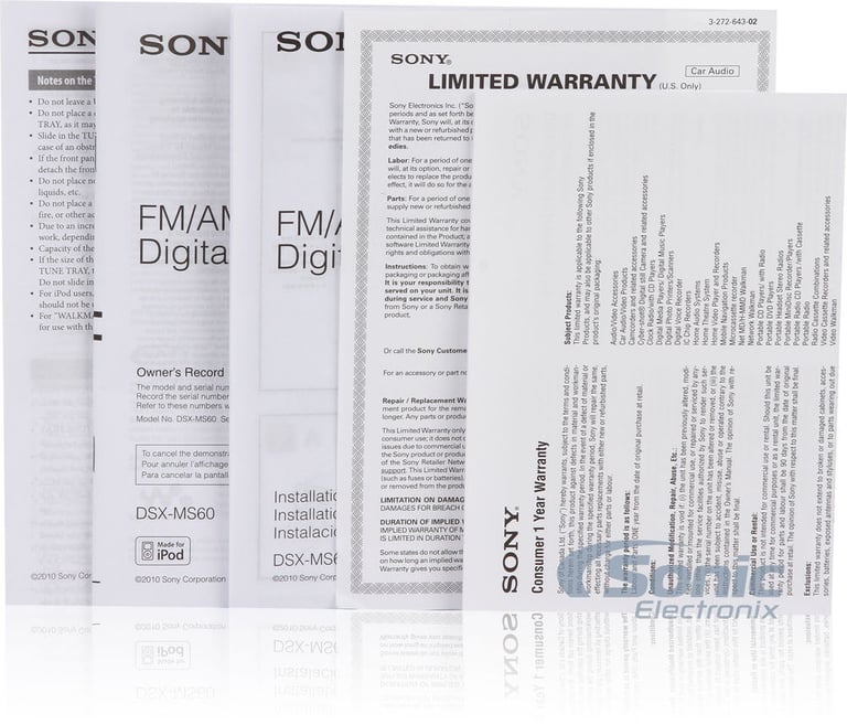 Sony DSX-MS60 Image 10