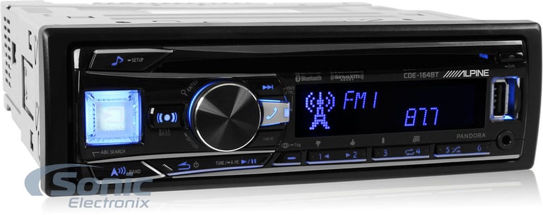 Alpine CDE-164BT (Free Dash Kit & Wire Harness) Image 1