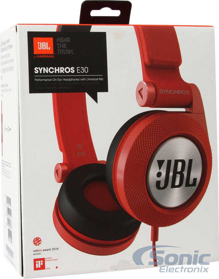 JBL SYNCHROS E30 Red (E30RED) Image 9