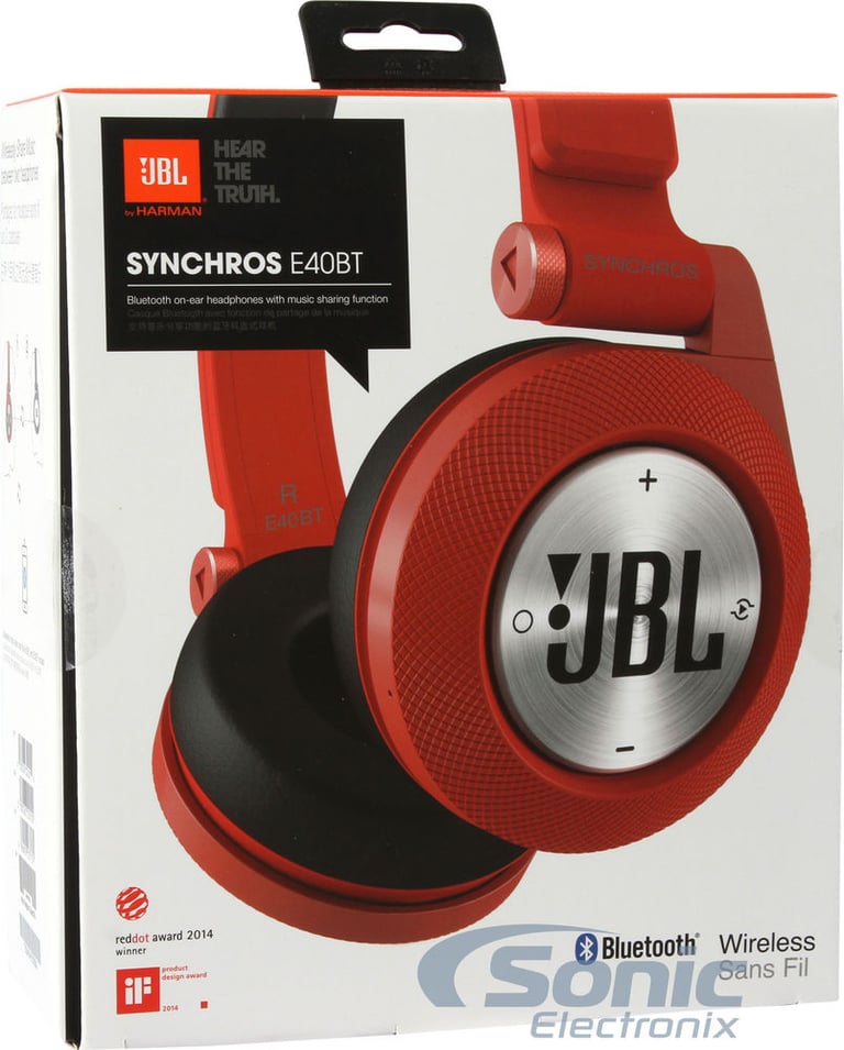 JBL Synchros E40BT - Red (E40BTRED) Image 9