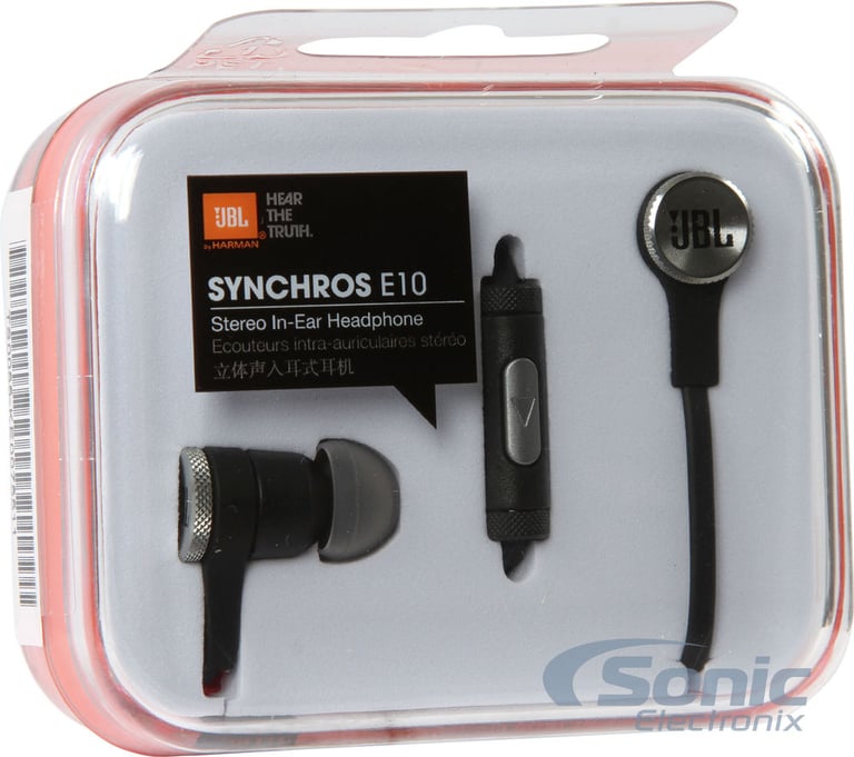 JBL SYNCHROS E10 In Ear Headphones - Black Image 5