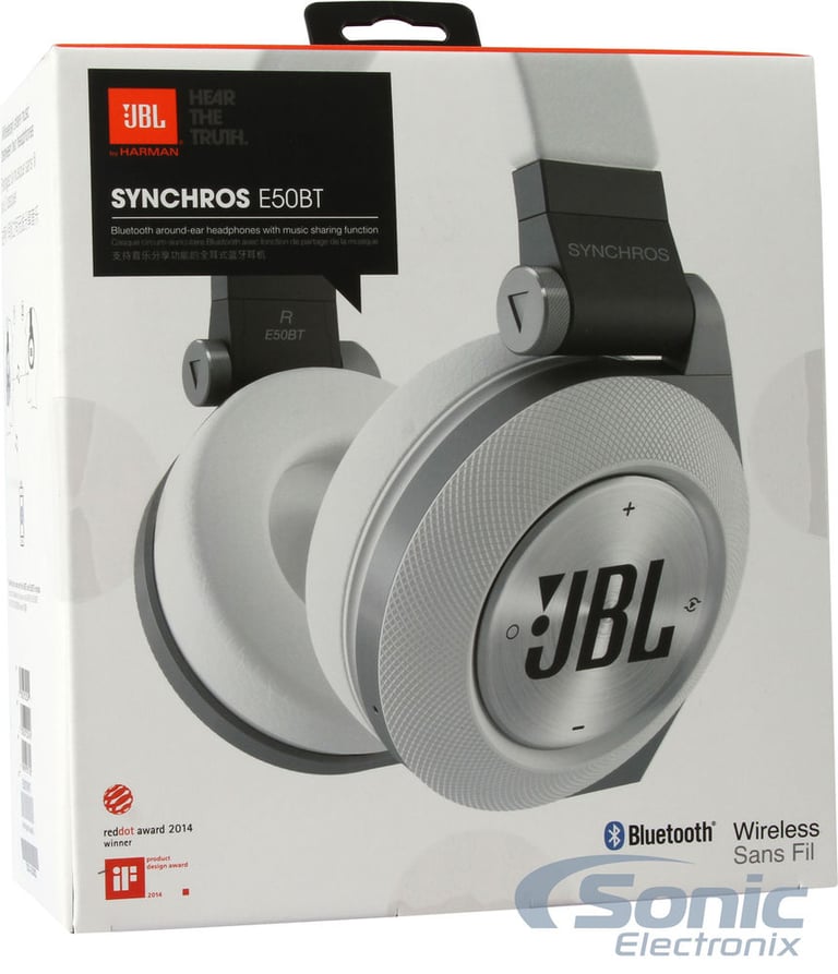 JBL Synchros E50BT - White (E50BTWHT) Image 9