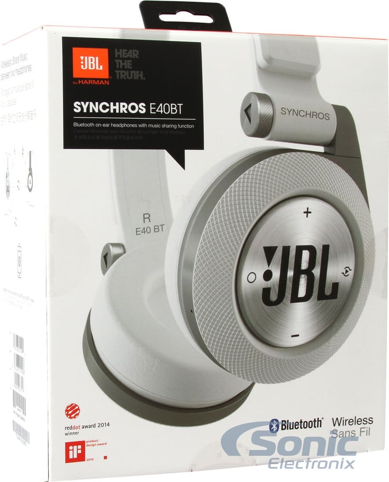 JBL Synchros E40BT - White (E40BTWHT) Image 10