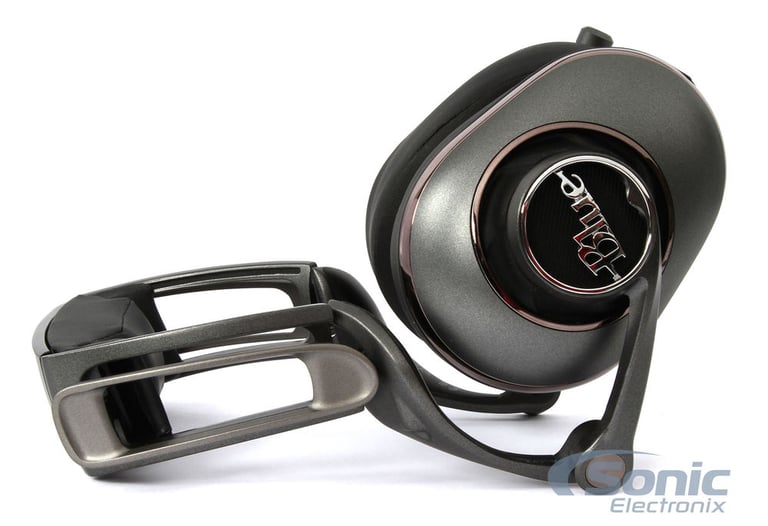 Blue Mo-Fi Headphones with Built-In Audiophile Grade Amp w/ T-Stand Image 6