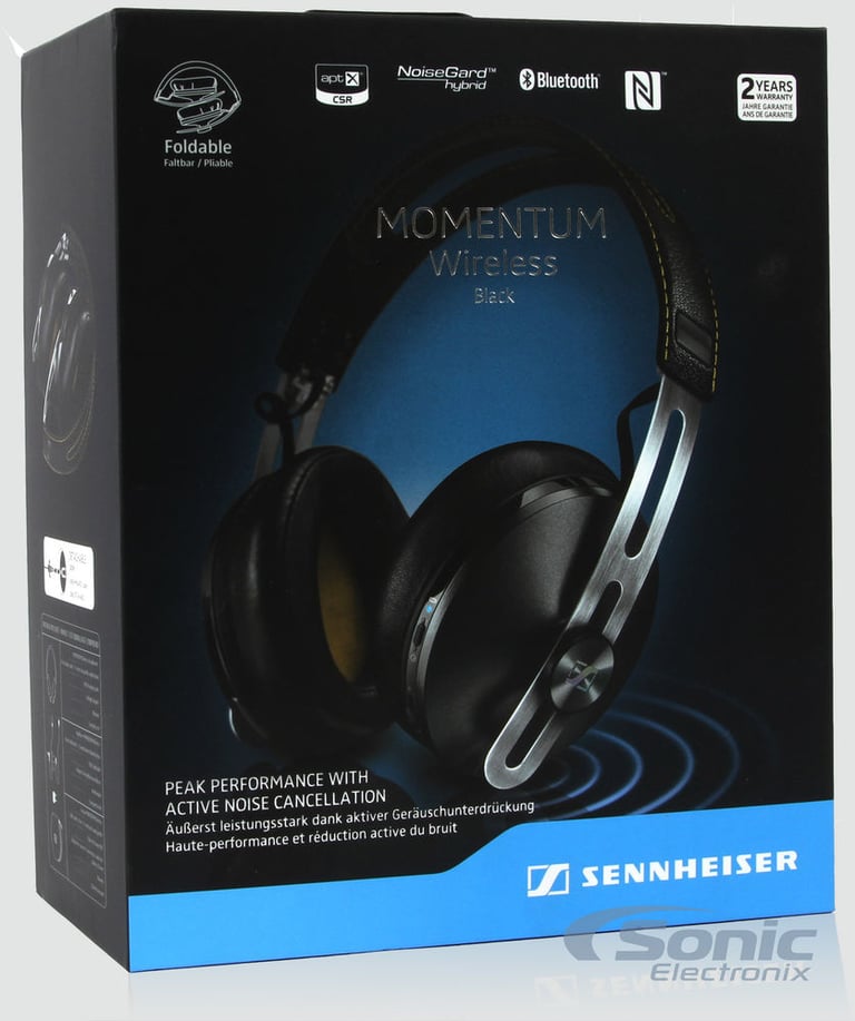 Sennheiser Momentum 2.0 Over-Ear Bluetooth Headphones M2 AEBT - Black Image 10