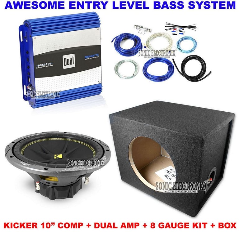 300W Complete Kicker + Dual Bass Package Image 1