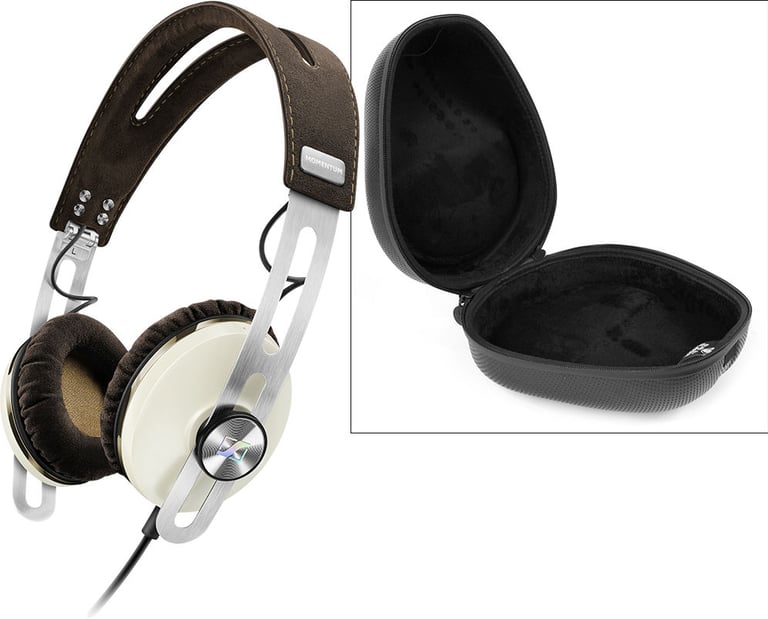 Sennheiser Momentum 2.0 On-Ear Headphones (Ivory)  + SLAPPA SL-HP-07 Image 1