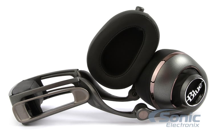 Blue Mo-Fi Headphones with Built-In Audiophile Grade Amp (Open Box Complete) Image 7