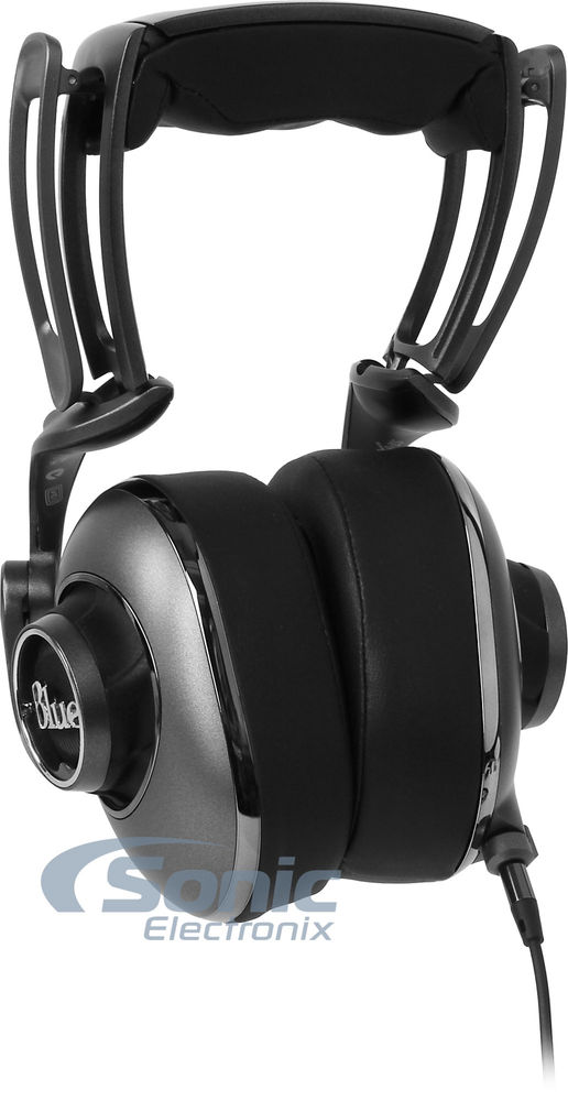 Blue Mo-Fi Headphones with Built-In Audiophile Grade Amp (Open Box Complete) Image 1