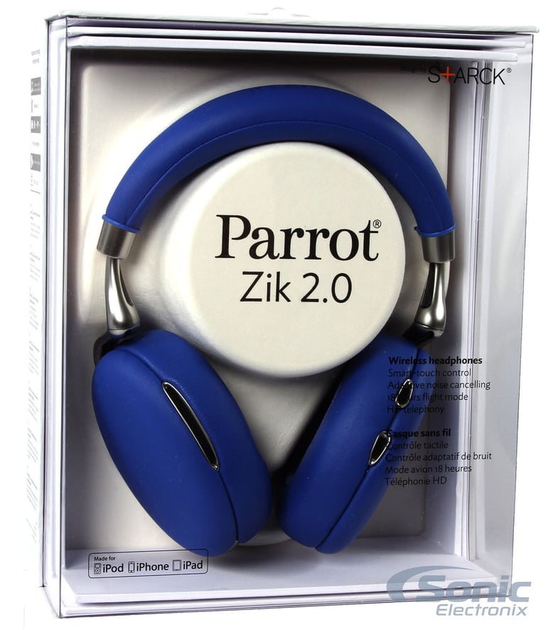 Parrot ZIK 2 Bluetooth Over-Ear Headphones BLUE (PF561004) (Open Box Complete) Image 12