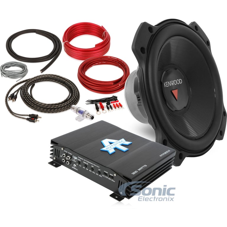 2000W Kenwood Subwoofer + Autotek Bass Bundle Image 1