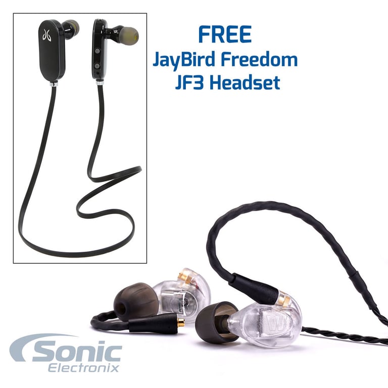Westone UM Pro 20 In-Ear Monitors w/ FREE JayBird Freedom JF3 Headset Image 1