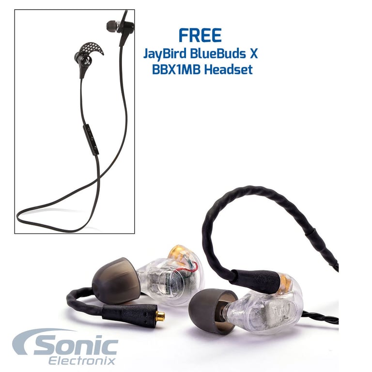 Westone UM Pro 50 In-Ear Monitors w/ FREE JayBird BlueBuds X BBX1MB Headset Image 1