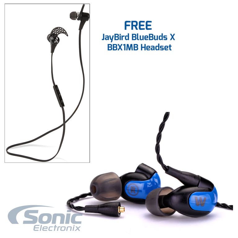 Westone W40 In-Ear Monitors w/ FREE JayBird BlueBuds X BBX1MB Headset Image 1