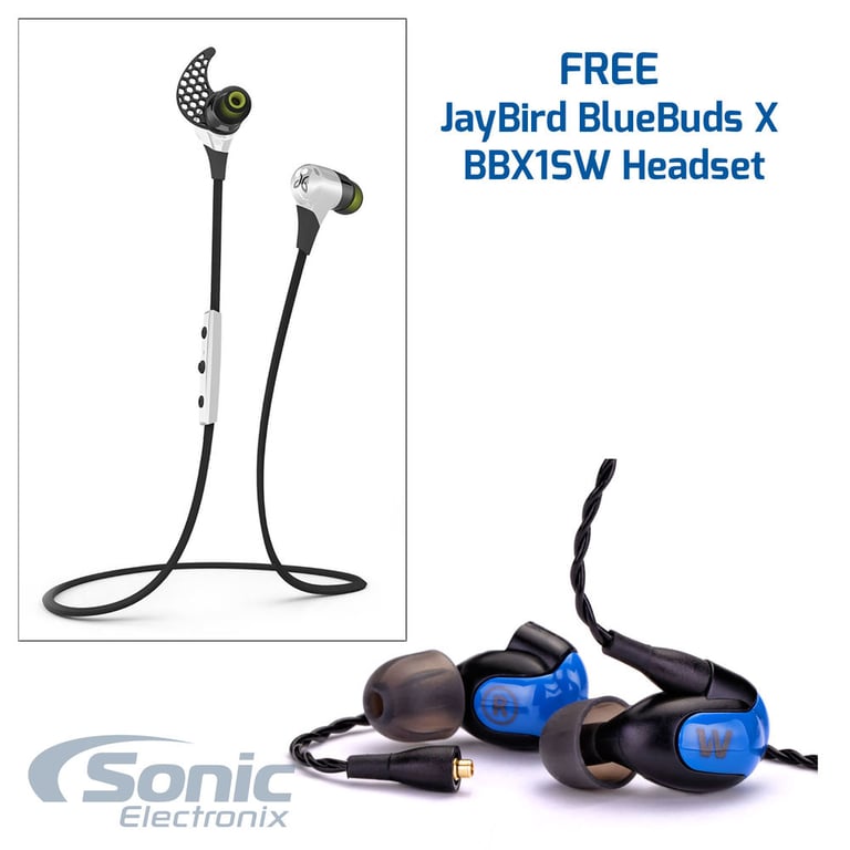 Westone W40 In-Ear Monitors w/ FREE JayBird BlueBuds X BBX1SW Headset Image 1
