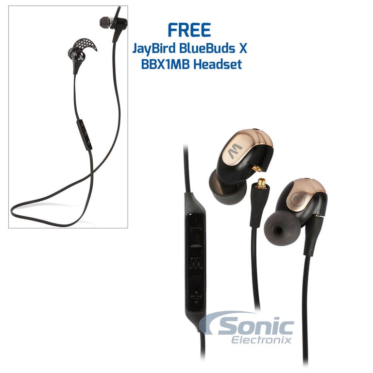 Westone W50 In-Ear Monitors w/ FREE JayBird BlueBuds X BBX1MB Headset Image 1