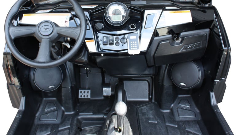 SSV Works + Wet Sounds 2008-2014 Polaris RZR Kick Panel Pods & Speakers Kit Image 6