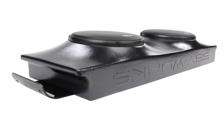 SSV Works + Wet Sounds '10-'14 Polaris RZR 4/XP 900 4 Enclosure & Speakers Kit Image 3