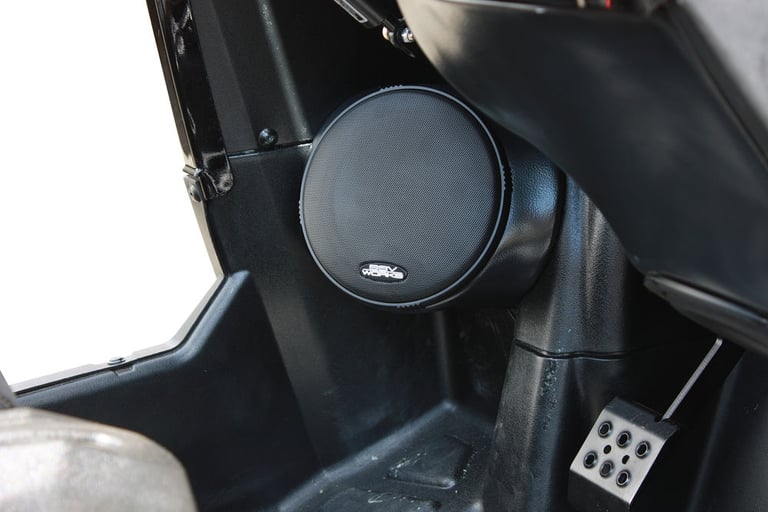 SSV Works + Wet Sounds 2008-2014 Polaris RZR Kick Panel Pods & Speakers Kit Image 7