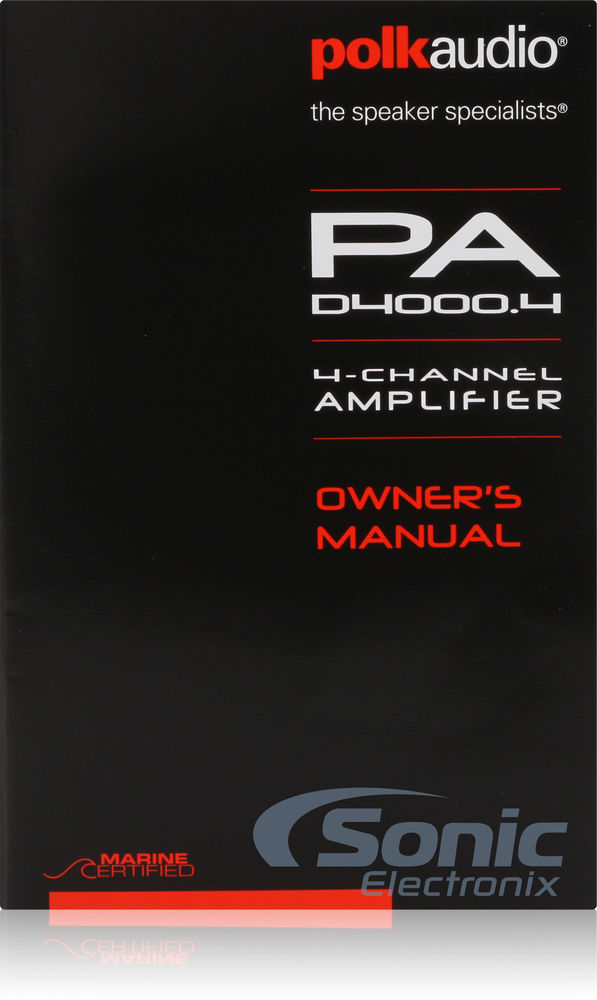 Polk Audio PA D4000.4 (PAD4000.4) Image 6