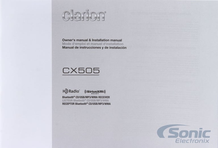 Clarion CX505 (Includes HD Radio & 4V Output!) Image 6