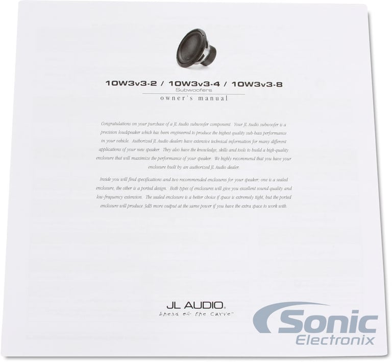 JL Audio 10W3v3-4 (Open Box, Great) Image 4