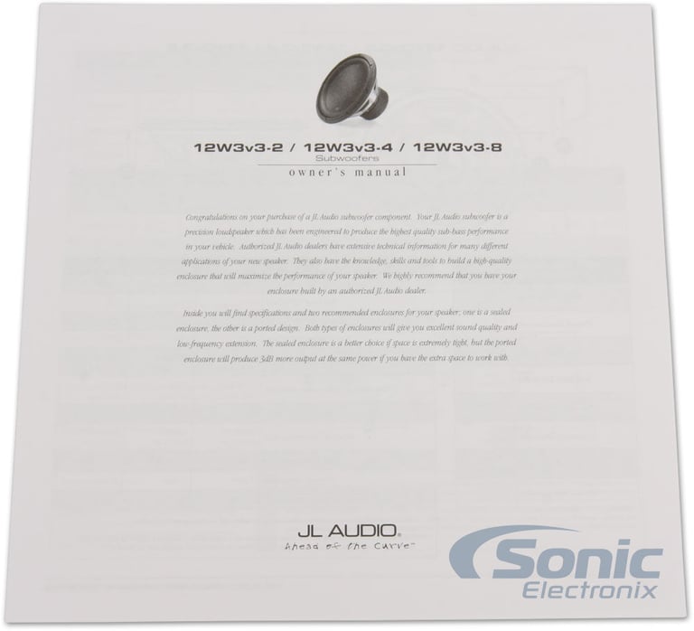 JL Audio 12W3V3-4 (Open Box, Complete) Image 4