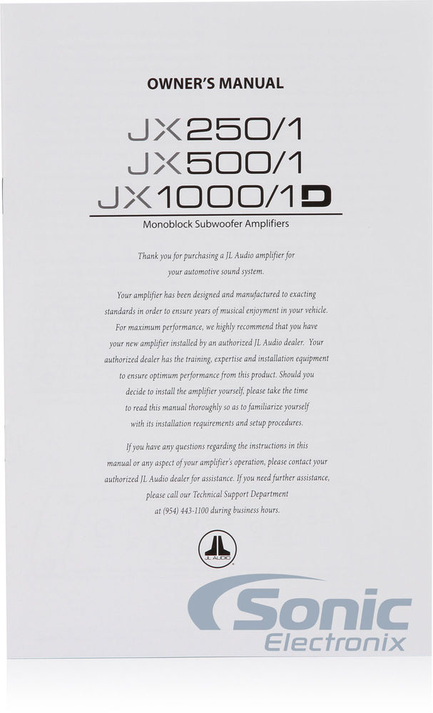 JL Audio JX250/1 (Open Box) Image 6