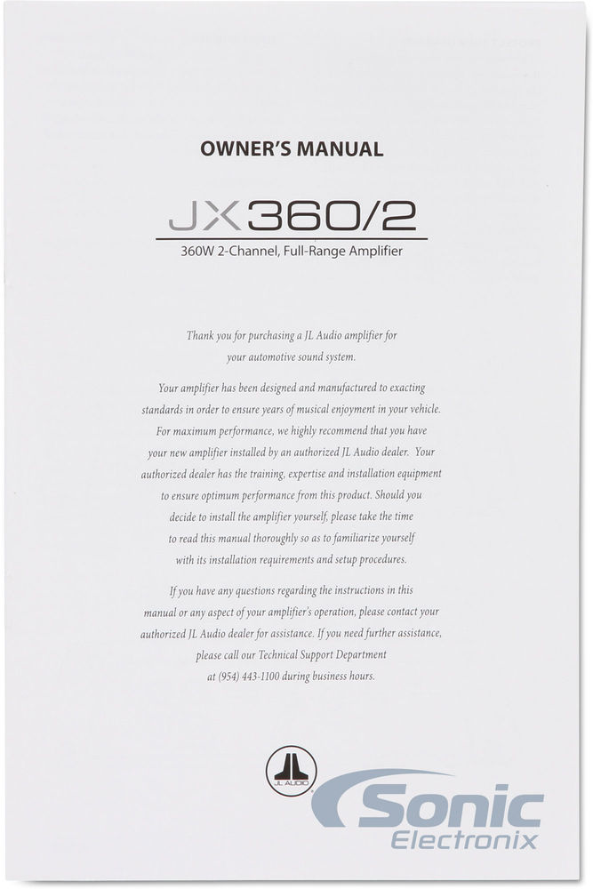 JL Audio JX360/2 Image 6