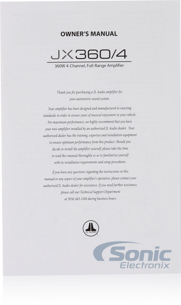 JL Audio JX360/4 Image 6