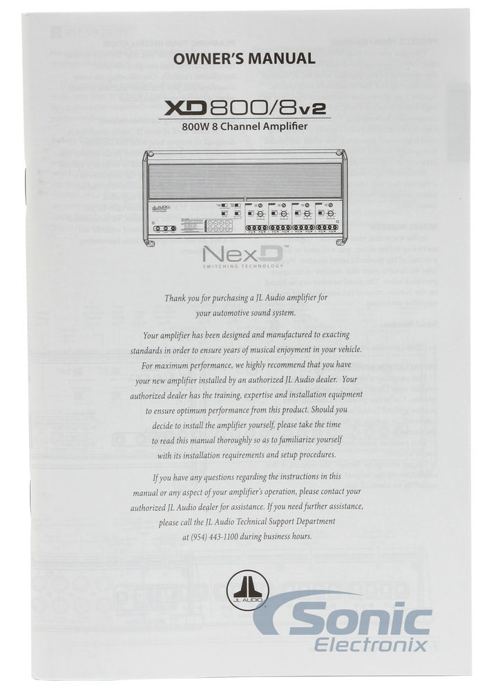 JL Audio XD800/8v2 Image 7