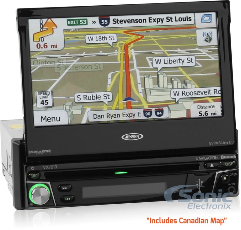 Jensen VX7010C (Same as VX7010 but includes Canadian maps) Image 2